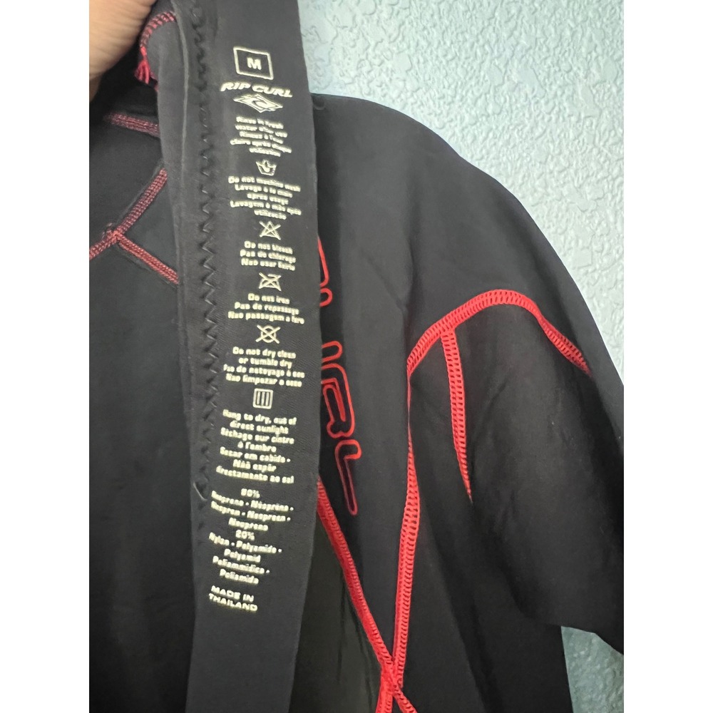 Rip Curl Classic Elastomax 3:2 Wetsuit Womens Medium Black Red Full Suit - Picture 14 of 15